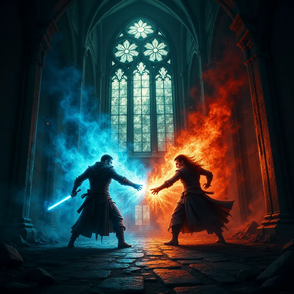 Magisches Duell in den Gassen