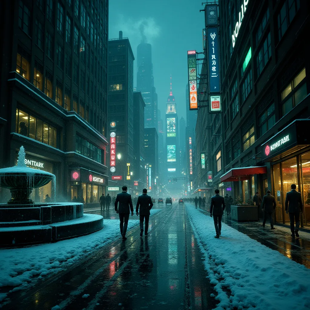 Das Kontor — Schnee über Glas und Geld