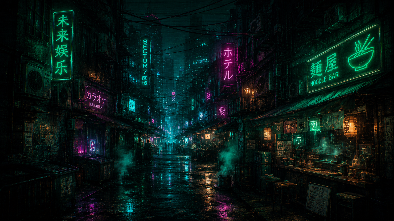 Flickerlicht-Gasse